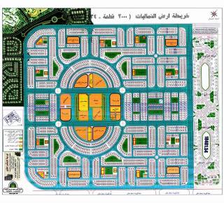 ارض بالشماليات 2000 قطعة امام بورتو اكتوبر مباشرة