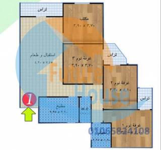 شقة للبيع 160 متر سموحة الجديدة على الطريق الزراعي