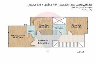 فيلا تاون هاوس للبيع الاسكندرية بالم هيلز 184 م