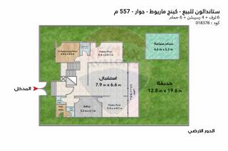 فيلا ستاند الون للبيع 557 متر كينج مريوط جوار