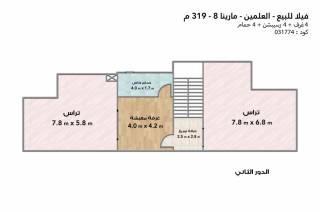 مارينا 7تالت صف من البحيره الرمليه خطواط من البحر