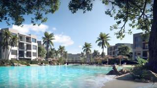 للايجار فيلا مارينا سبعة بحمام سباحة خاص اول صف بحيرة ح